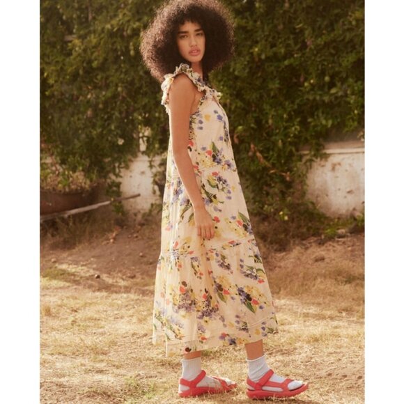 💕THE GREAT.💕 The Dove Dress ~ Bright Grove Floral Print Size 1 = Small - Picture 5 of 16